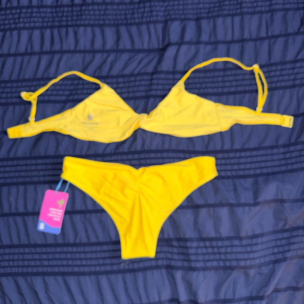Blackbough Yellow Bikini Set